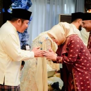 Ramah Tamah ke Gubernur Sumsel di Griya Agung Bupati Musi Rawas Hj. Ratna Machmud